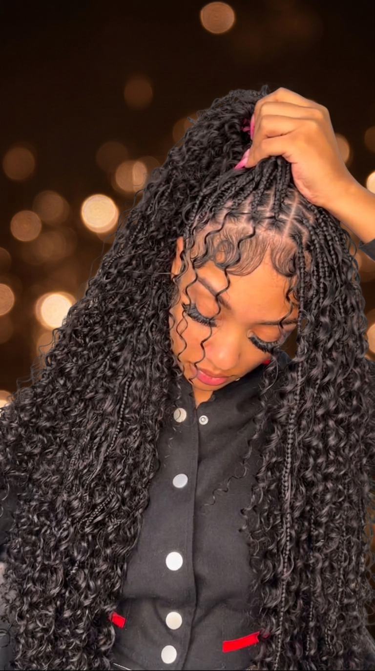 Small Medium Bohemian Braids by DD Hair Braiding